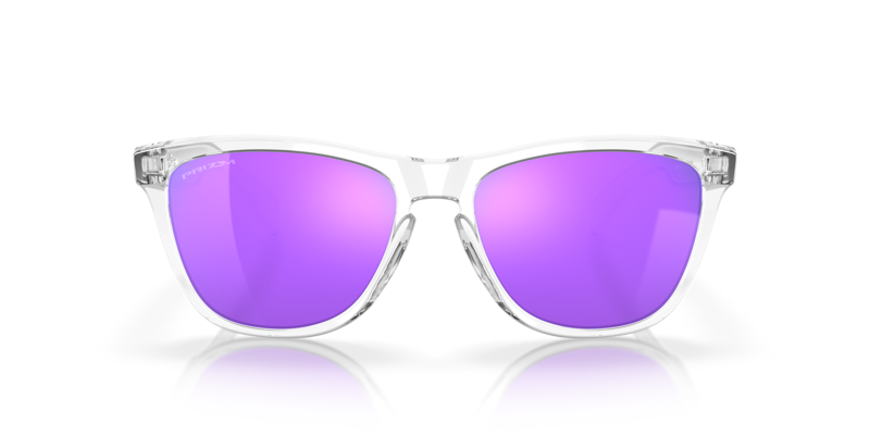 Oakley Frogskin Sunglasses Polished Clear/Prizm/Violet-5