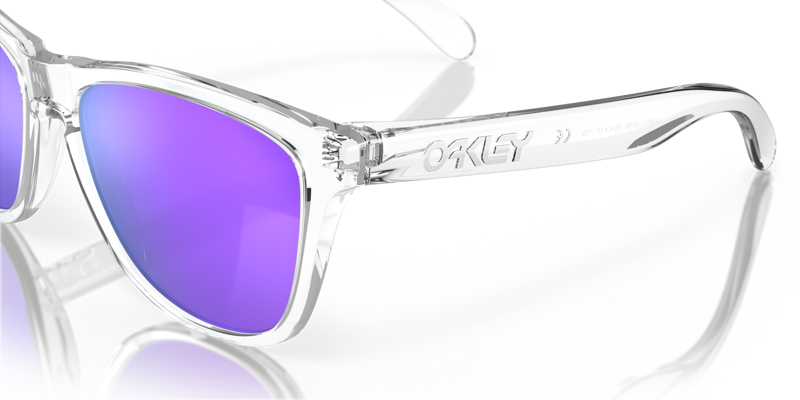 Oakley Frogskin Sunglasses Polished Clear/Prizm/Violet-2