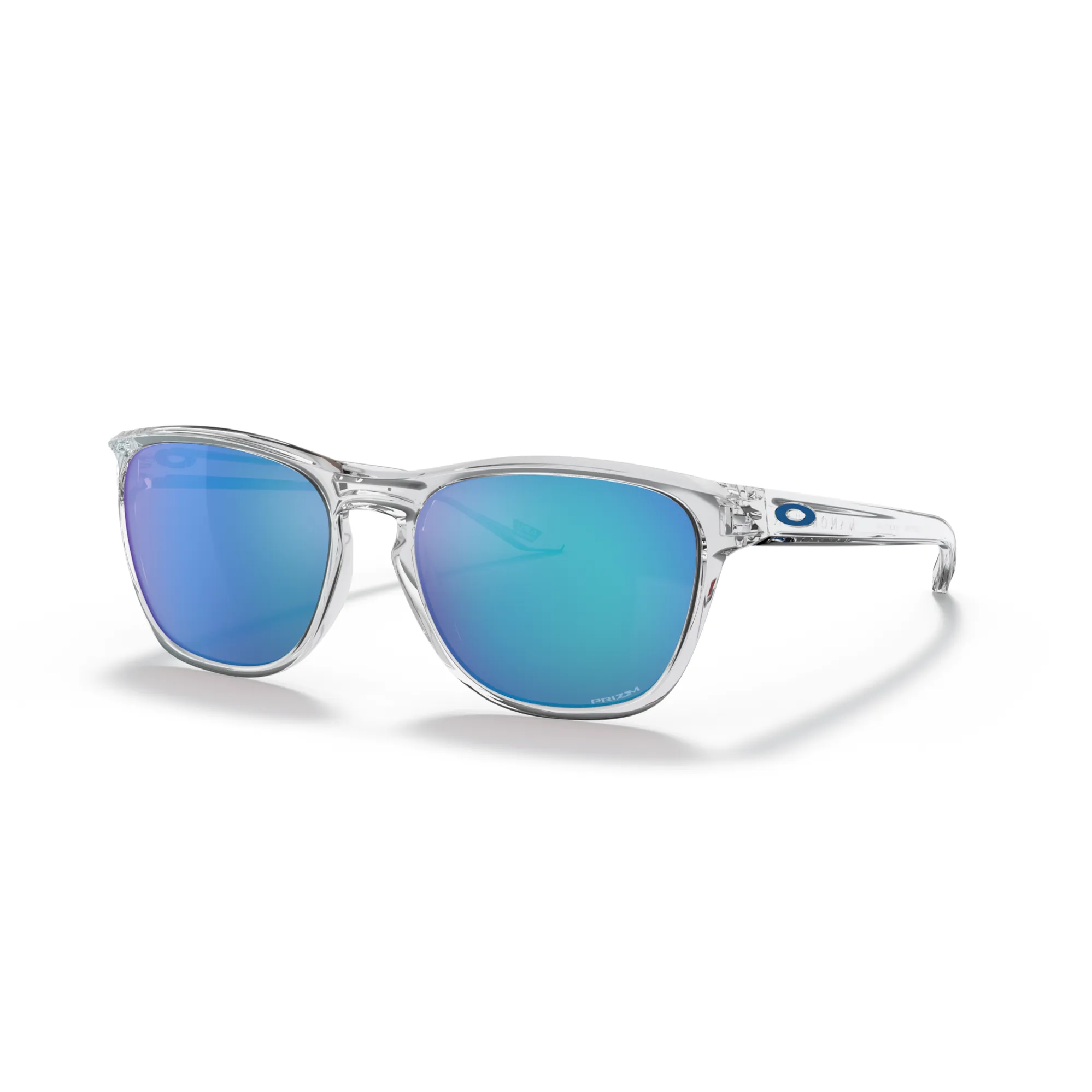 Oakley Manorburn Sunglasses Polished Clear/Prizm Sapphire Oakley Manorburn Sunglasses Polished Clear/Prizm Sapphire