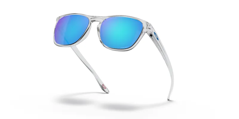 Oakley Manorburn Sunglasses Polished Clear/Prizm Sapphire-1