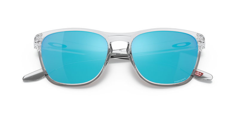 Oakley Manorburn Sunglasses Polished Clear/Prizm Sapphire-4