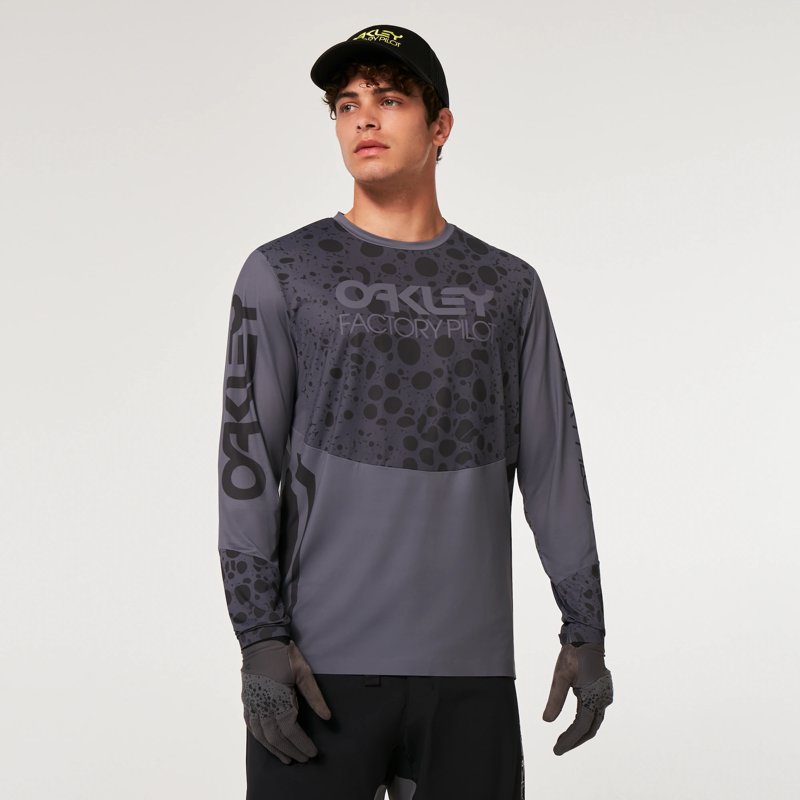 Oakley Maven RC Long Sleeve Jersey Black Frog-2