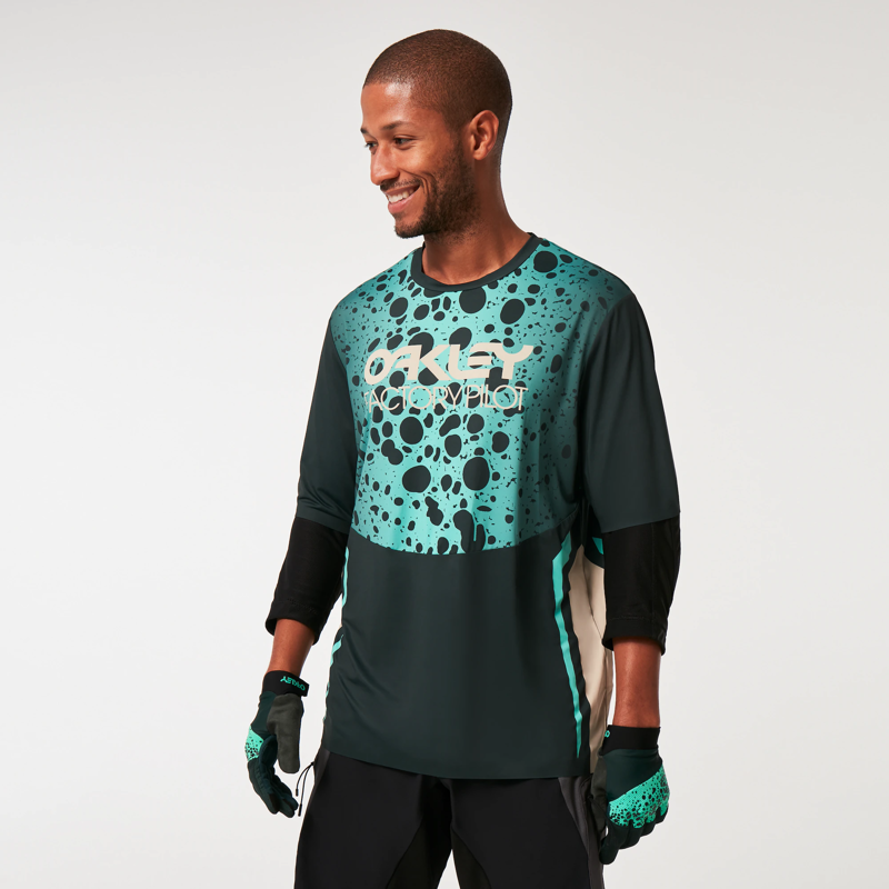 Oakley Maven RC Short Sleeve Jersey Green Frog-2