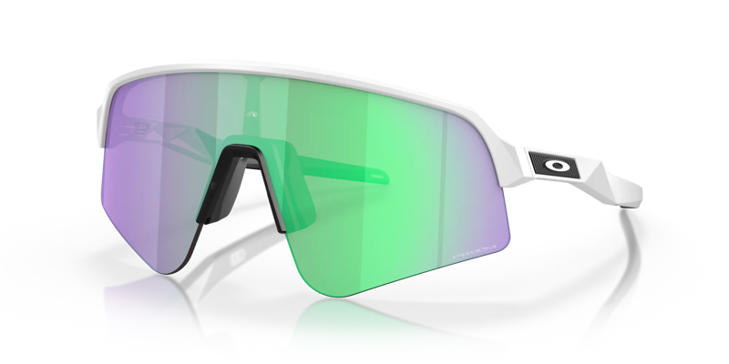 Oakley Sutro Lite Sweep Sunglasses Matte White/Prizm Road Jade-2