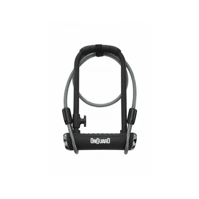 OnGuard Pitbull DT 8005 Key D Lock with Cable Diamond Sold Secure Rating Black