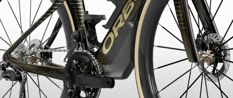 Orbea Orca Aero M10i LTD PWR Road Bike 2027 Magic Gold C. View/Titanium-3