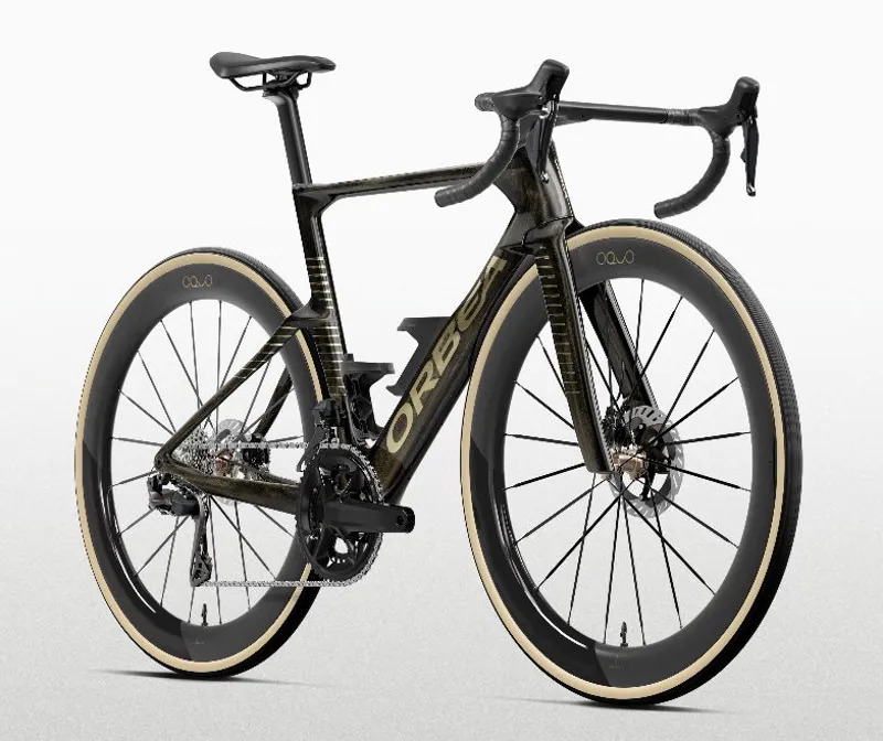 Orbea Orca Aero M10i LTD PWR Road Bike 2027 Magic Gold C. View/Titanium-1