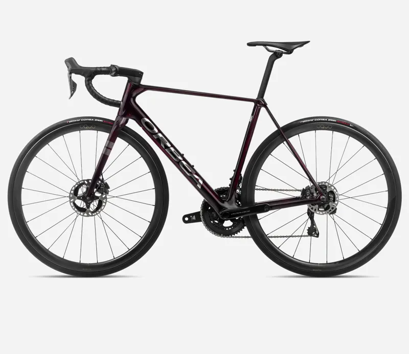 Orbea Orca M10i LTD PWR Road Bike 2024 Wine Red/Titanium-1