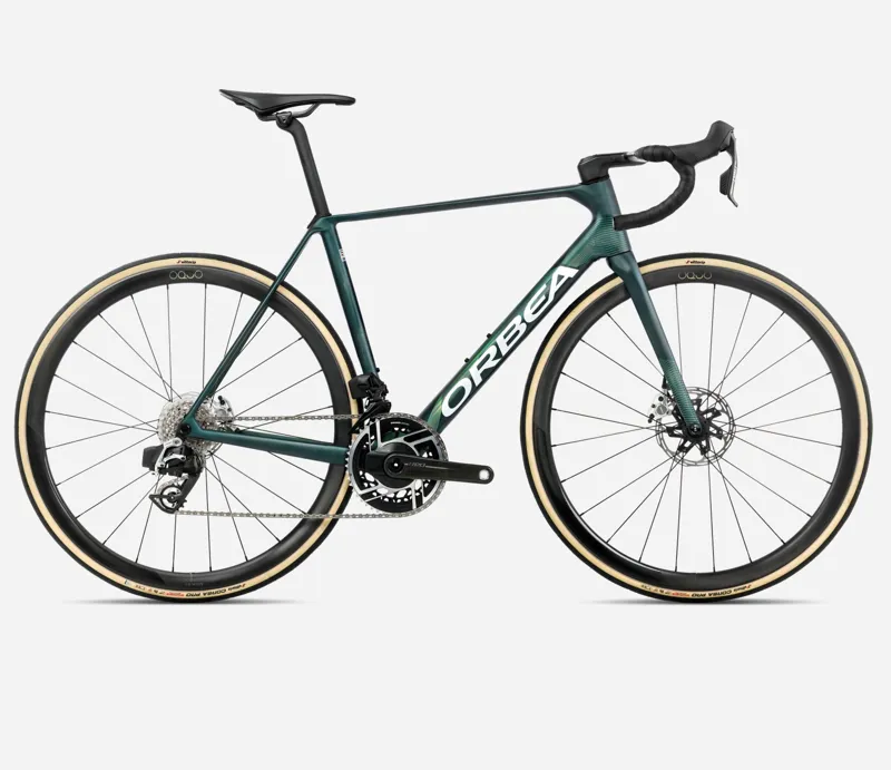 Orbea Orca M11 eLtd PWR Road Bike 2026 Escape Green/Carbon View Matt