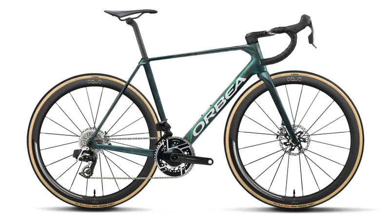 Orbea Orca M11E LTD Pwr Road Bike 2027 Escape Green/Carbon View Matt