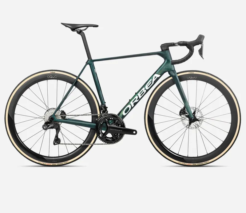 Orbea Orca M20i Ltd PWR Road Bike 2026 Escape Green/Carbon View Matt