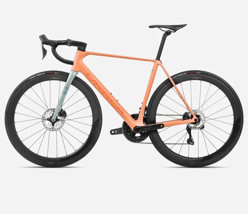 Orbea Orca M20i LTD Road Bike 2024 Orange Cloud/Stone Blue-1