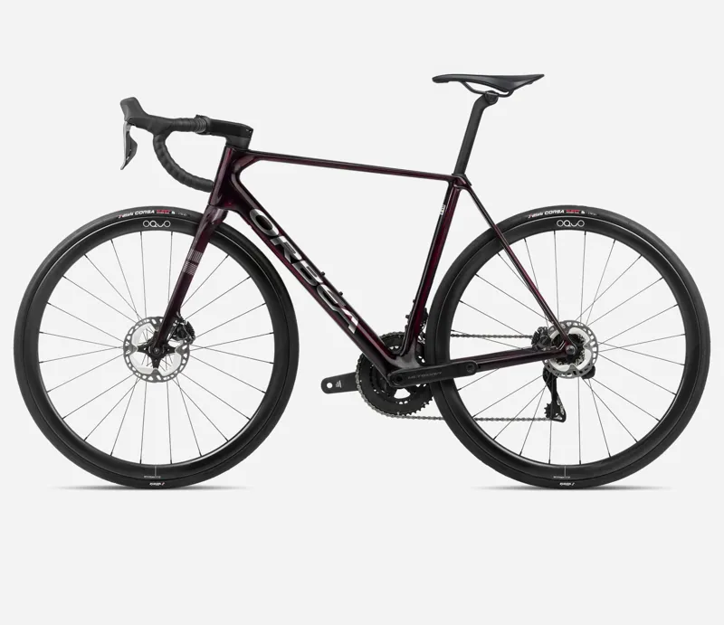 Orbea Orca M20i Team Road Bike 2024 Wine Red/Titanium-1