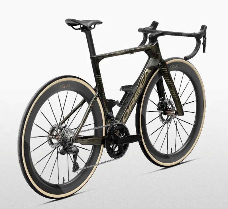 Orbea Orca M21e LTD Road Bike 2027 Magic Gold C View/Titanium-2