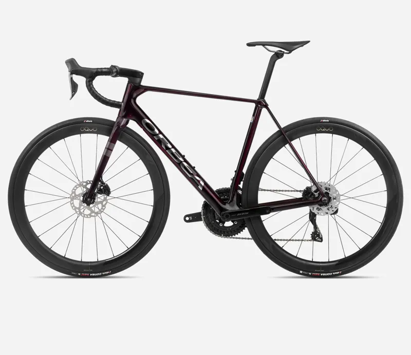 Orbea Orca M30i LTD PWR Road Bike 2024 Wine Red/Titanium-1