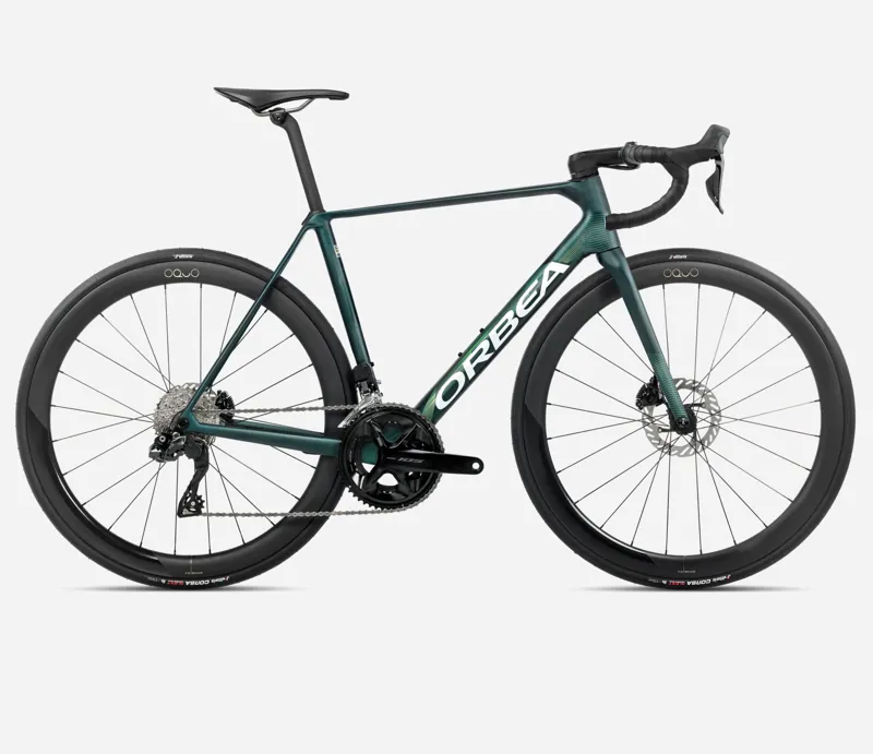 Orbea Orca M30i Ltd PWR Team Road Bike 2026 Escape Green/Carbon View Matt