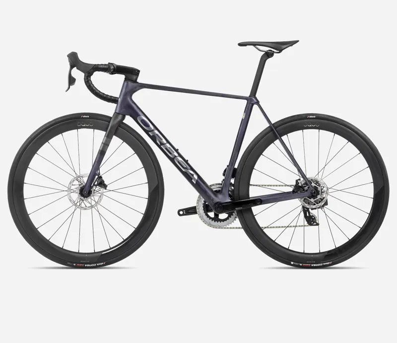 Orbea Orca M31e LTD PWR Road Bike 2024 Tanzanite/Carbon Raw-1