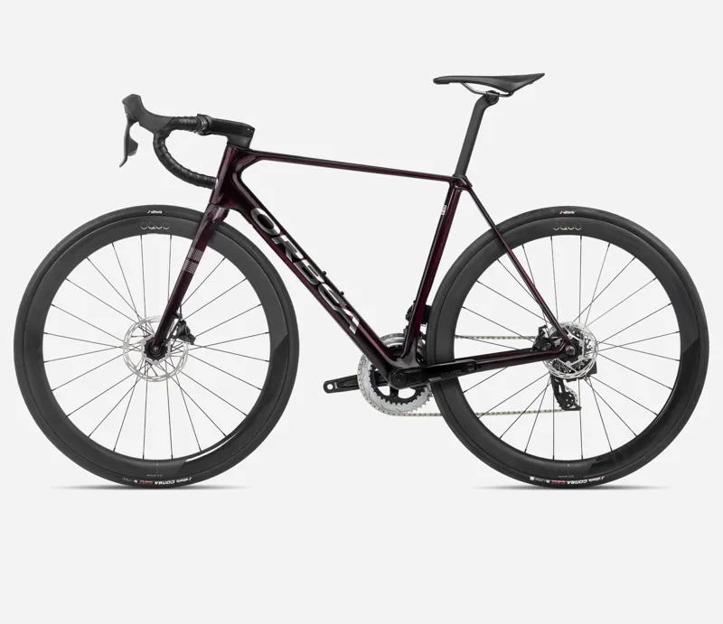 Orbea Orca M31e LTD PWR Road Bike 2024 Wine Red/Titanium-1