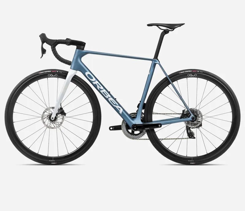 Orbea Orca M31e Team Road Bike 2024 Slate Blue/Halo Silver-1