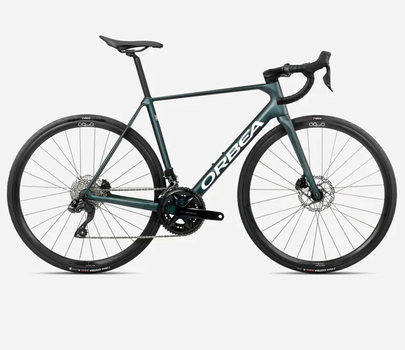 Orbea Orca M35i Road Bike 2026 Escape Green/Carbon View Matt