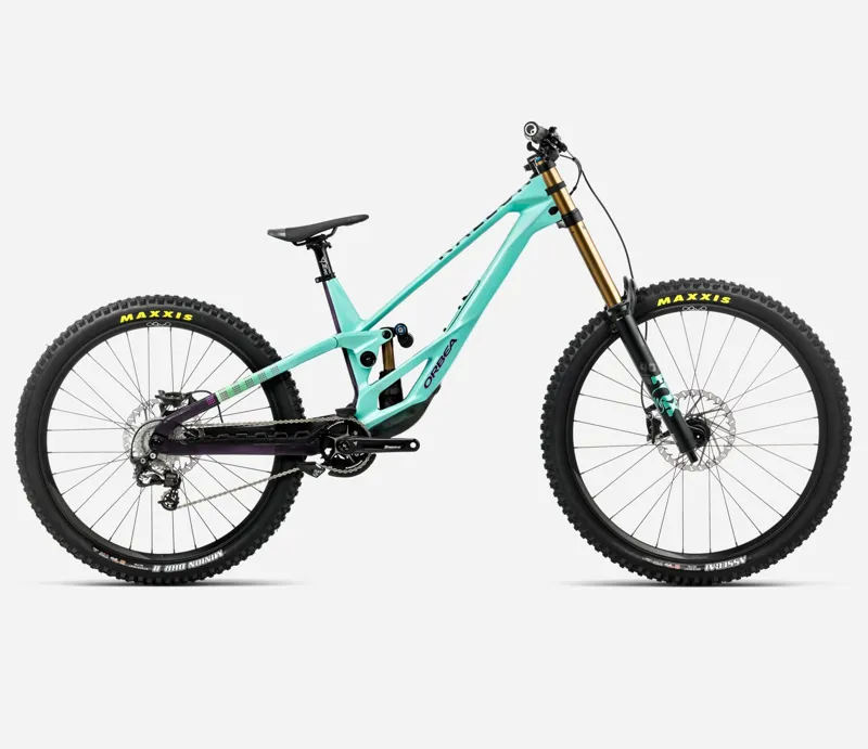 Orbea Rallon 450 D-Ltd Downhill Bike 2026 Aloha Green/Fantasy Purple Carbon View