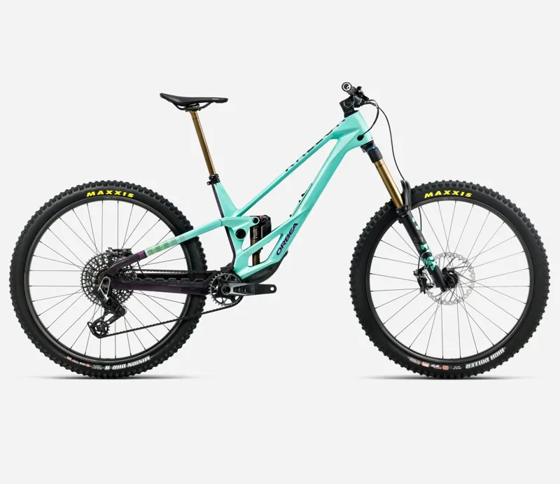Orbea Rallon E-Ltd Mountain Bike 2026 Aloha Green/Fantasy Purple Carbon View