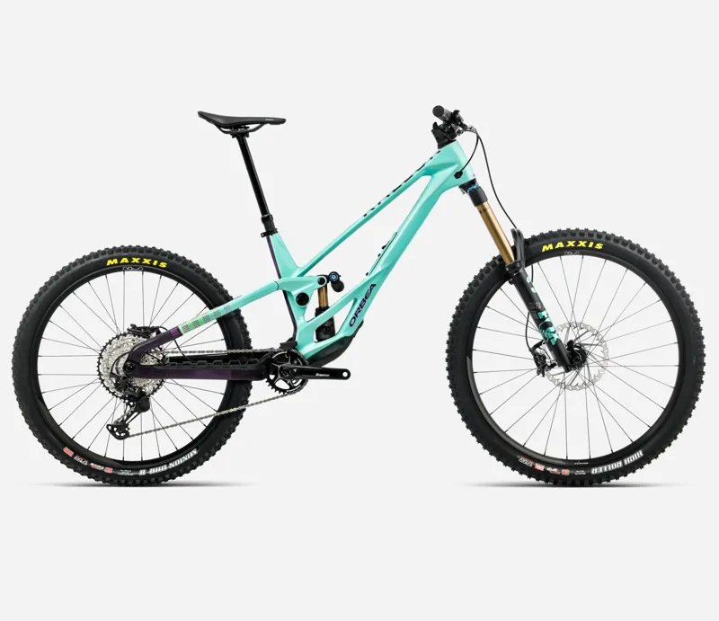 Orbea Rallon E-Team Mountain Bike 2026 Aloha Green/Fantasy Purple Carbon View