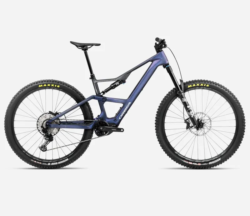 Orbea Rise LT M20 630Wh Electric Bike 2025 Tanzanite Carbon View/Carbon Raw