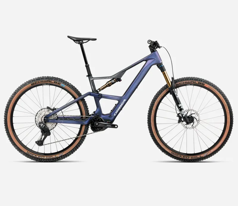 Orbea Rise SL M10 420Wh Electric Bike 2026 Tanzanite Carbon View/Carbon Raw