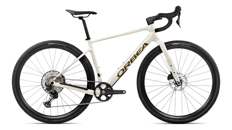 Orbea Terra H30 Team 1X Gravel Bike 2027 Ivory White/Met Olive Green