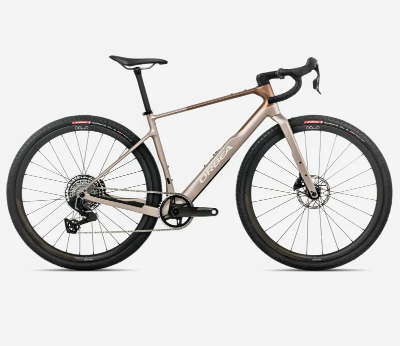 Orbea Terra M21e Team 1X Gravel Bike 2026 Nickel/Met Cinnamon