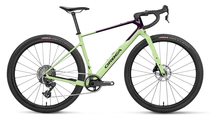 Orbea Terra M21e Team 1X Gravel Bike 2027 Acid Gum/Fantasy Purple Carbon