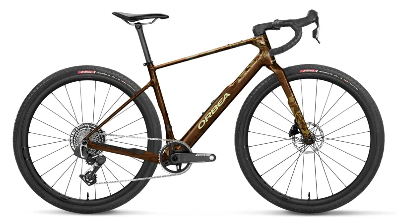 Orbea Terra M21e Team 1X Gravel Bike 2027 Caramel Carbon View
