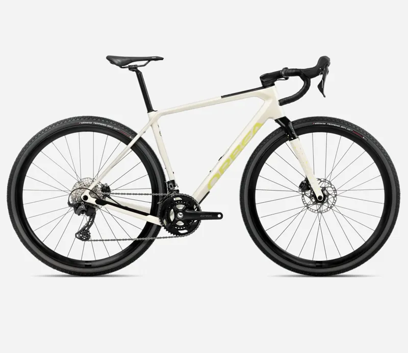 Orbea Terra M30 Team Gravel Bike 2025 Ivory White/Spicy Lime