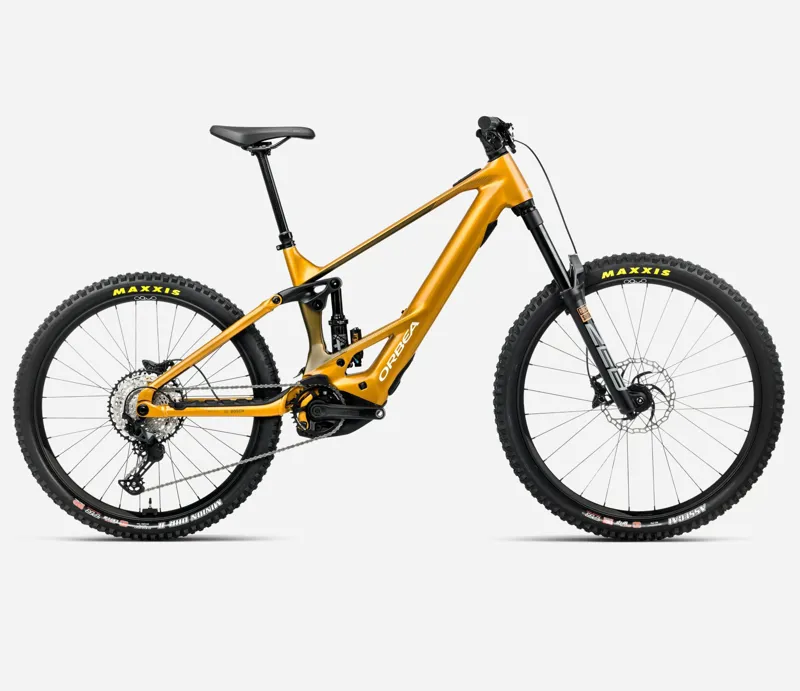 Orbea Wild H20 Mullet Electric Bike 2026 Bumblebee Yellow/Metallic Olive Green