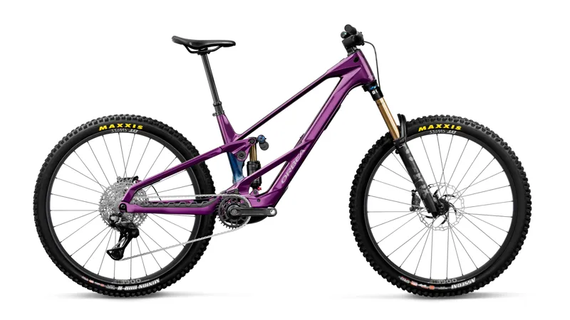 Orbea Wild LT M10 Electric Bike 2027 Royal Plum/Noctiluca Carbon View