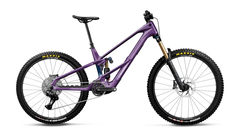 Orbea Wild LT M10 Mullet Electric Bike 2027 Royal Plum/Noctiluca Carbon View