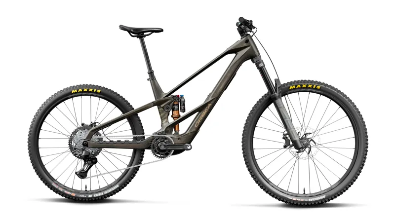 Orbea Wild LT M20 Mullet Electric Bike 2027 Magic Gold Carbon View/Titan Gold