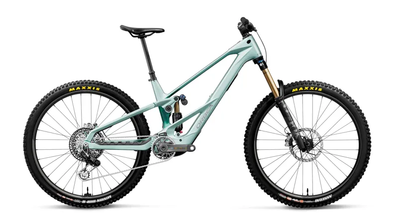 Orbea Wild LT M-LTD RS Electric Bike 2027 Smooth Silver/Escape Green Carbon View
