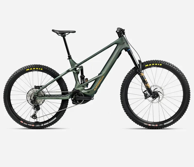 Orbea Wild M10 Mullet Electric Bike 2026 Seaweed Carbon View