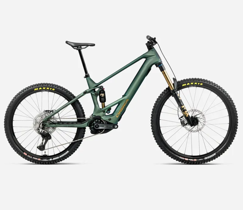 Orbea Wild M-Ltd Mullet Electric Bike 2026 Seaweed Carbon View