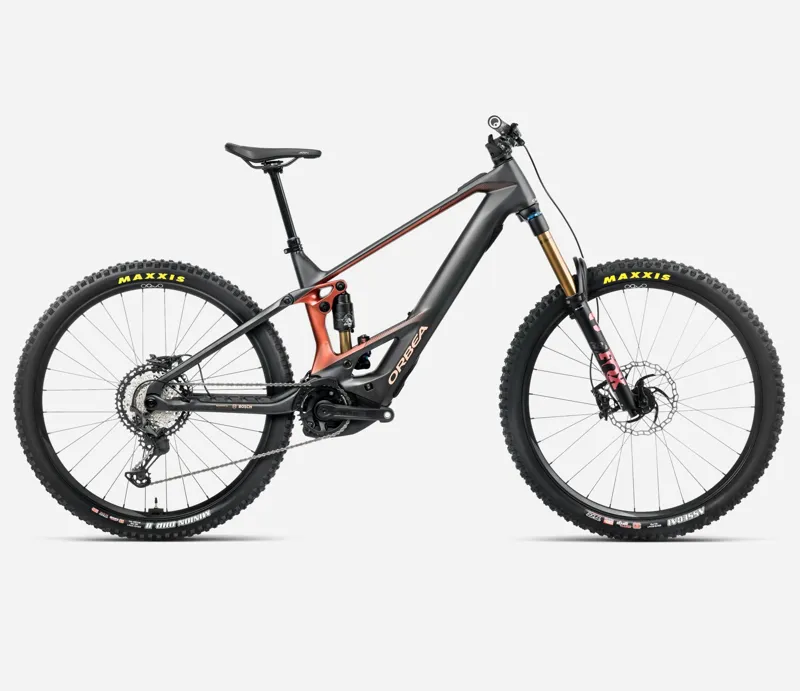 Orbea Wild M-Team Electric Bike 2025 Diamond Carbon View/Mars Red