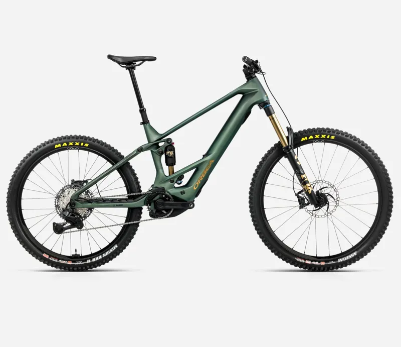 Orbea Wild M-Team Mullet Electric Bike 2026 Seaweed Carbon View