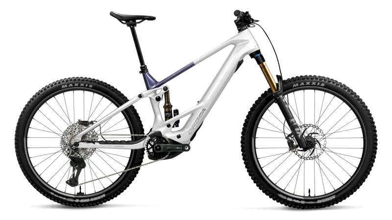 Orbea Wild TR M-Team Electric Bike 2027 White Chic/Tanzanite Evo Carbon View