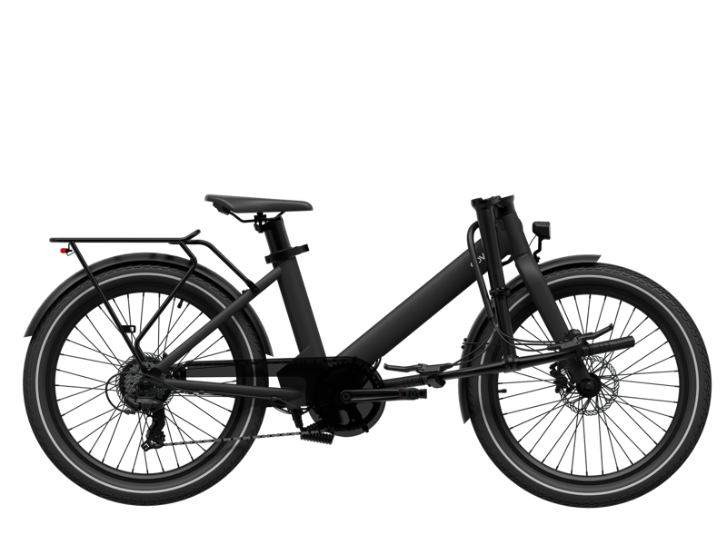 Eovolt Evening Compact Electric Bike 24in Wheel 2025 Onyx Black-2