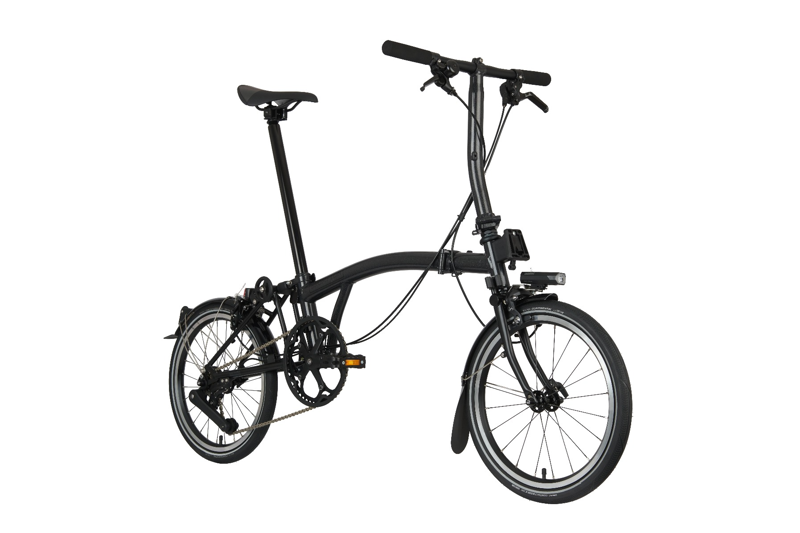 Brompton P-Line Urban Low Folding Bike 2023 Black-1