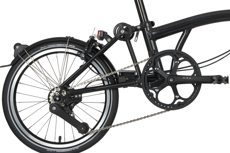 Brompton P-Line Urban Low Folding Bike 2023 Black-4