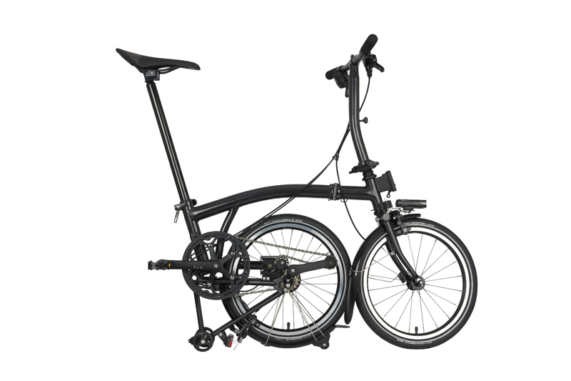 Brompton P-Line Urban Low Folding Bike 2023 Black-2