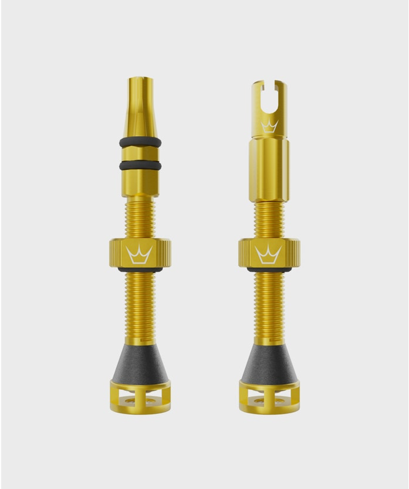 Peatys Holeshot Fast Flow Tubeless Valves Gold