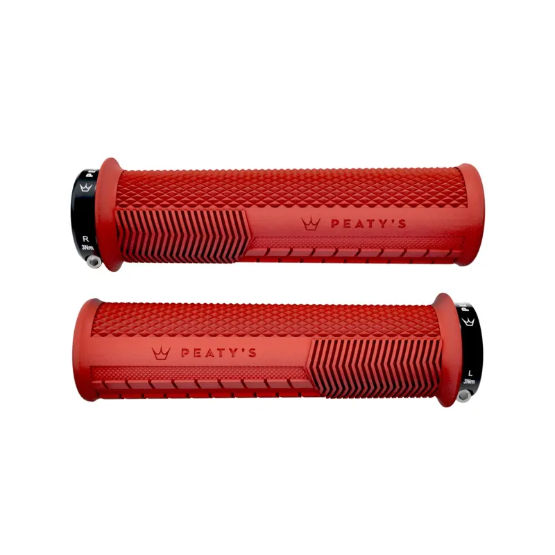 Peaty's Monarch Knurl Grip Red